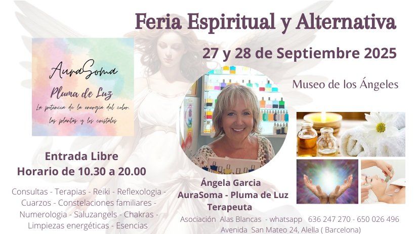 Angela Garcia Aura Soma Espiritual Alternativa Maria - Clika Complements Feria Espiritual Alternativa