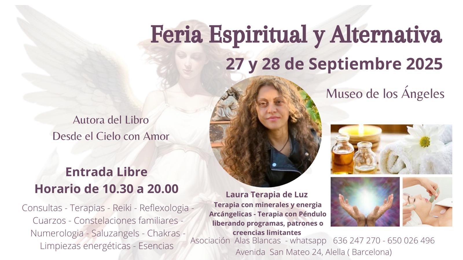 Laura tearapias de Luz. En Feria Espiritual y Alternativa Laura tearapias de Luz